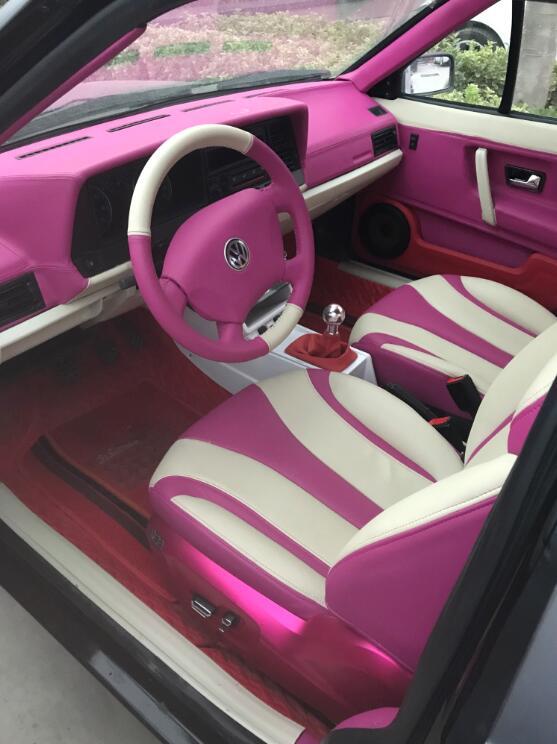 魔性改装!07款桑塔纳爆改少女心,电动座椅 水晶挡把