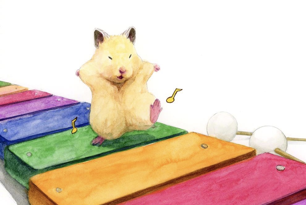 日本插画师"gotte" 笔下的金丝熊的日常