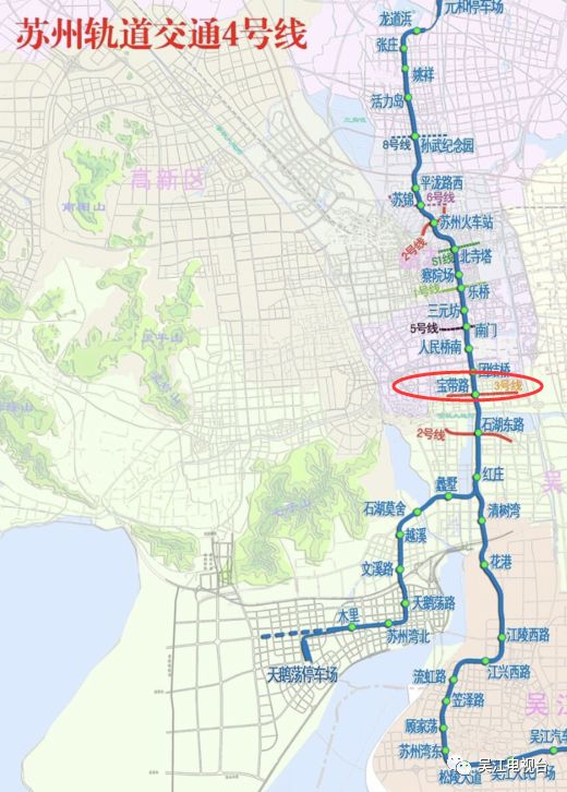 3号线线路图/苏州轨道交通轨交3号线为东西向线路,经高新区,姑苏区