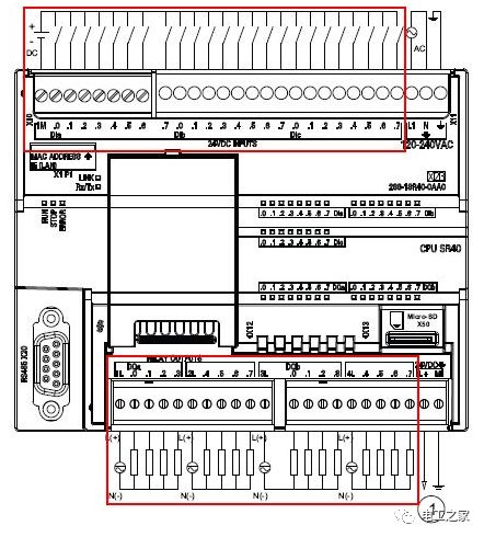 西门子s7200smart系列plc接线图