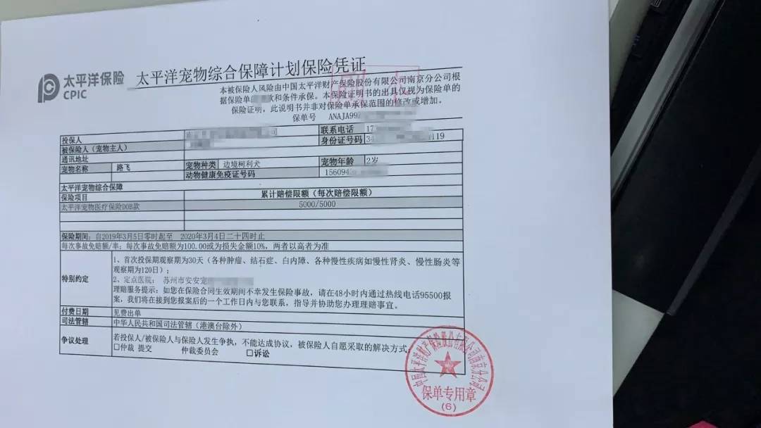 发票原件寄往太保理赔部)银行卡信息理赔结果太平洋保险审核理赔材料