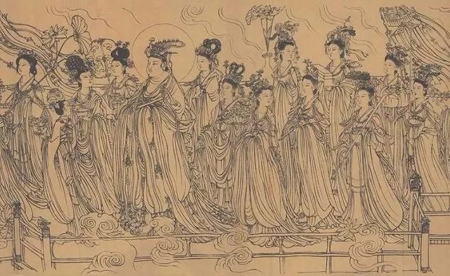 吴道子 《八十七神仙卷》(局部)《八十七神仙卷》,这是一幅唐代吴道子