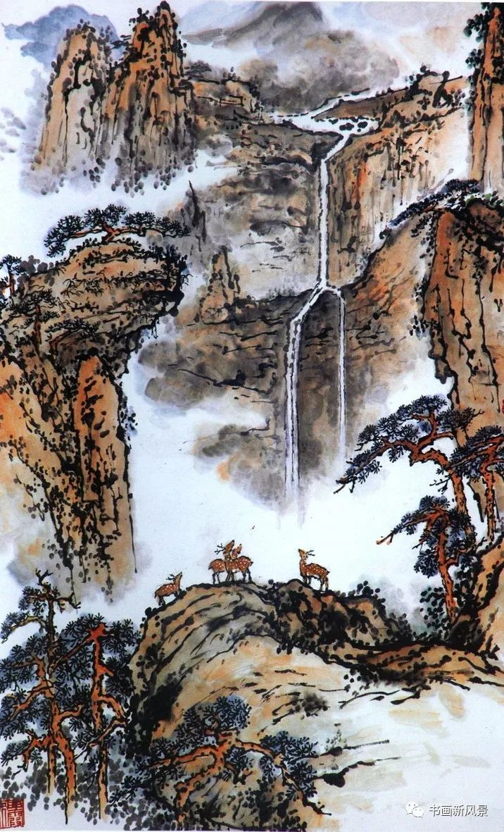 浙派山水名家潘韵山水作品欣赏