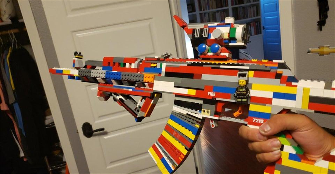 原创高度还原海外高手用乐高打造彩虹六号围攻m762突击步枪