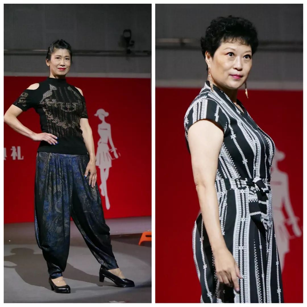 北服继教形象管理周冰洁老师,亲临现场为中老年模特学员,进行一对一