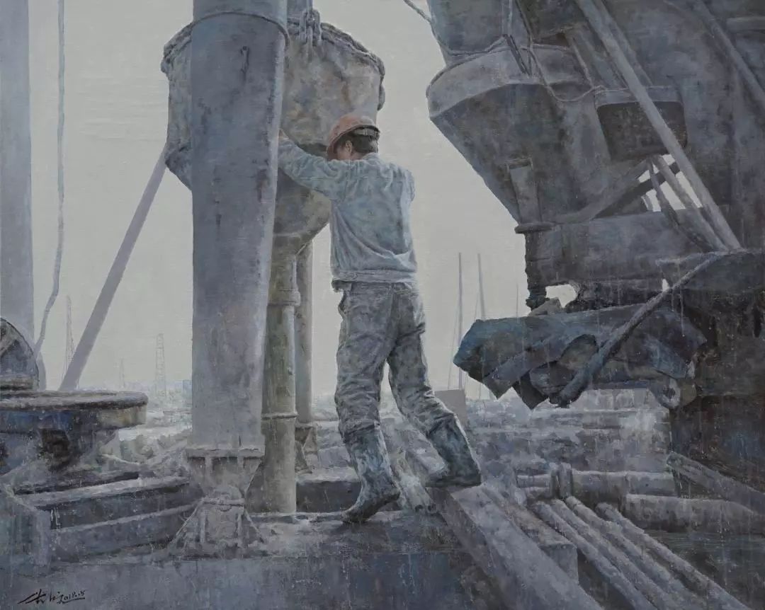 【982书画】赵斌杰作品:"工地"系列