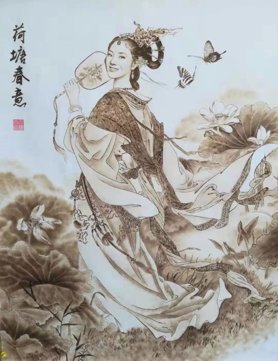 原创艺术中国丁国玉烙画作品赏析