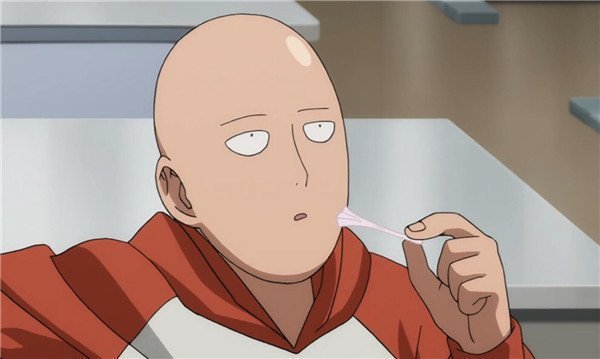 这种反差萌瞬间逗笑我了,这恐怕是琦玉最认真的表情了,琦玉不去当演员