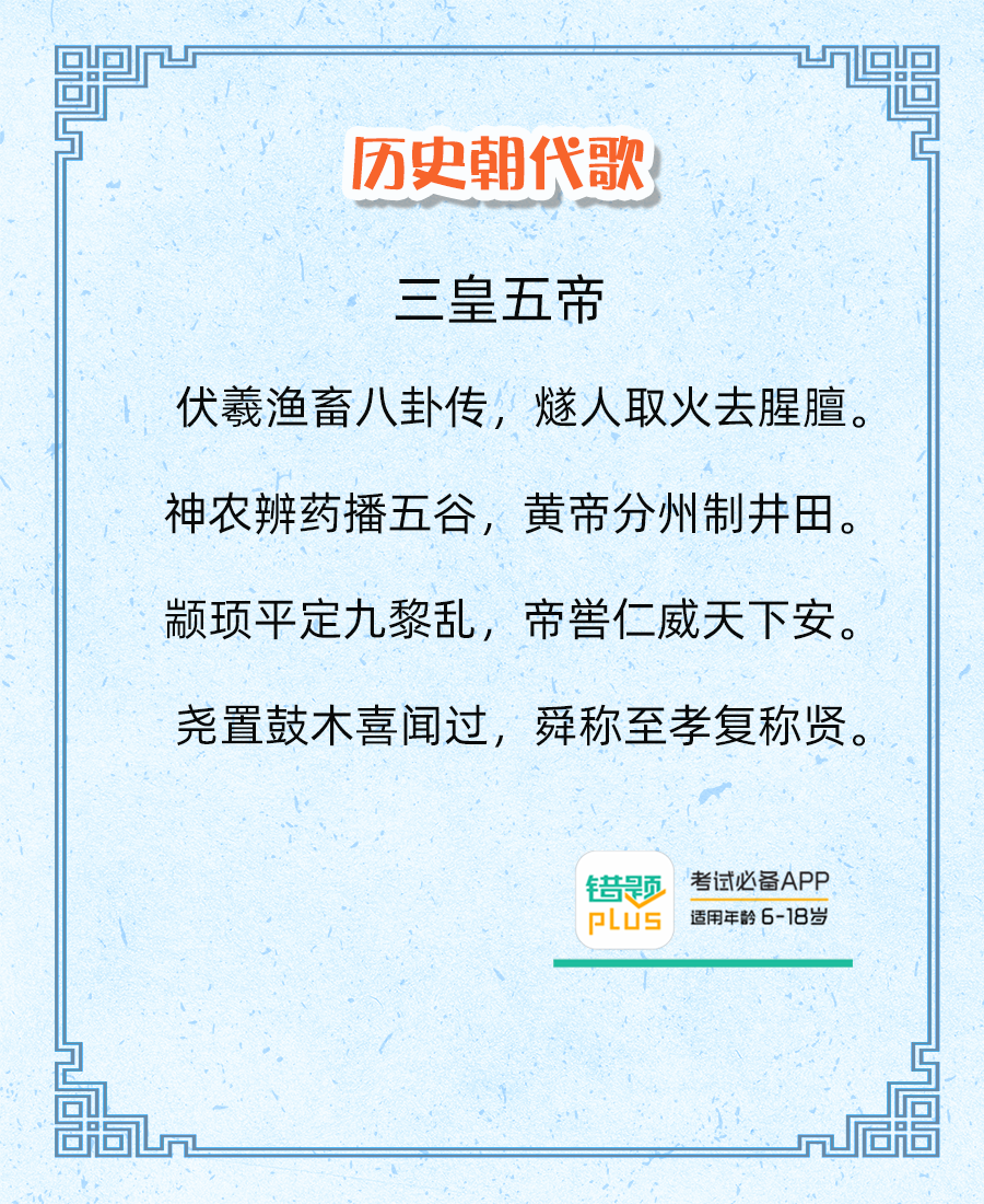 轴16首诗歌,竟然涵盖了中国上下五千年历史,包含了每个朝代的重点事件