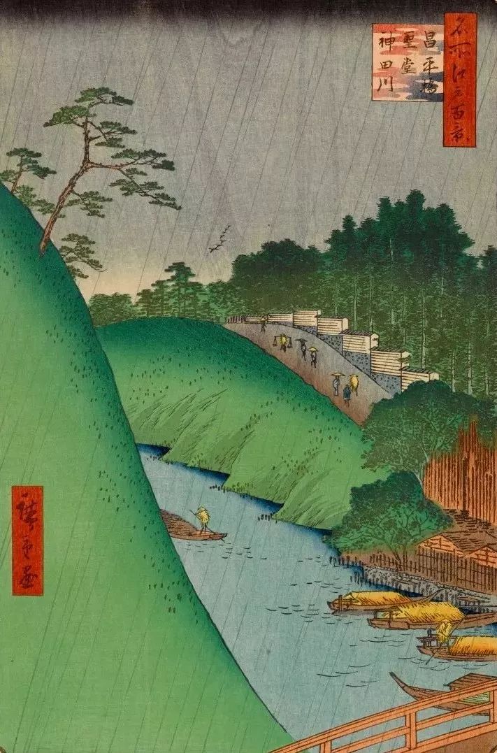 梓 柳岛 四木通用水引舟 关口上水端芭蕉庵椿山 市谷八幡 玉川堤之花