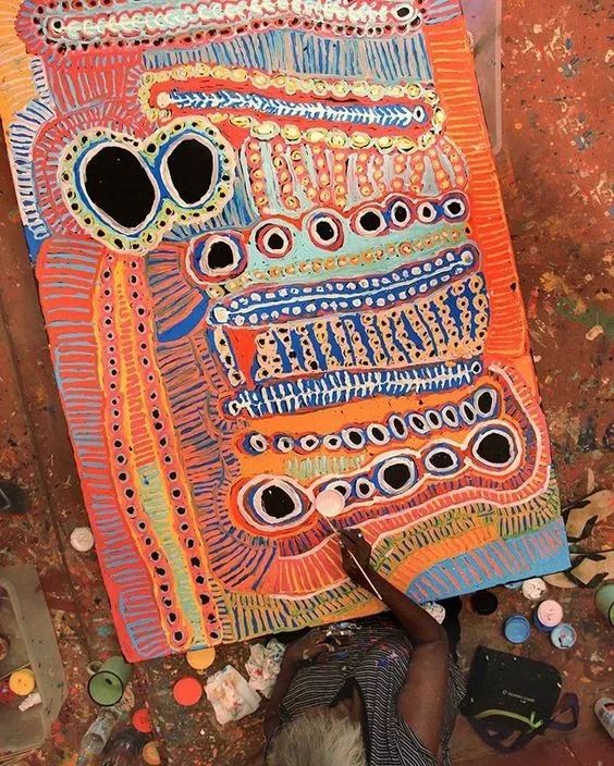 当代澳洲土著画家与作品