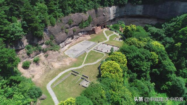 原创玉华宫航拍唐代肃成院遗址