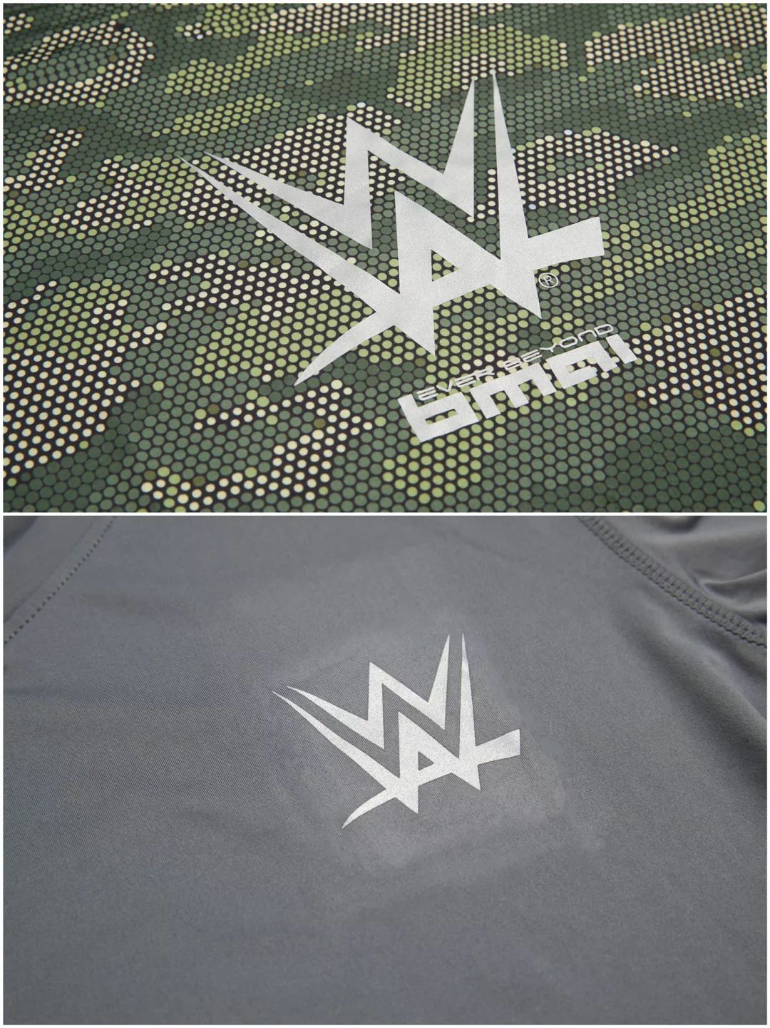 wwe-bmai x wwe联名款紧身短t在必迈t恤的基础上 增加了wwelogo设计