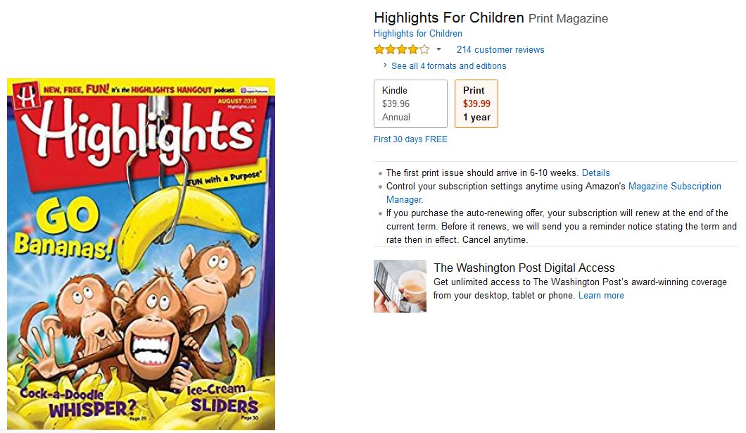 全球销量超过十亿册的highlights杂志书中英文双语版不要错过