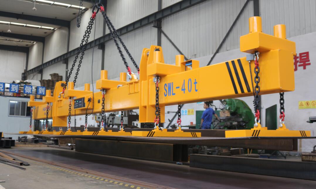 出口台湾40吨厚钢板电永磁铁吊具