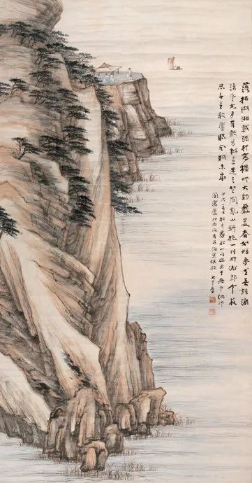 张大千浅绛山水集萃