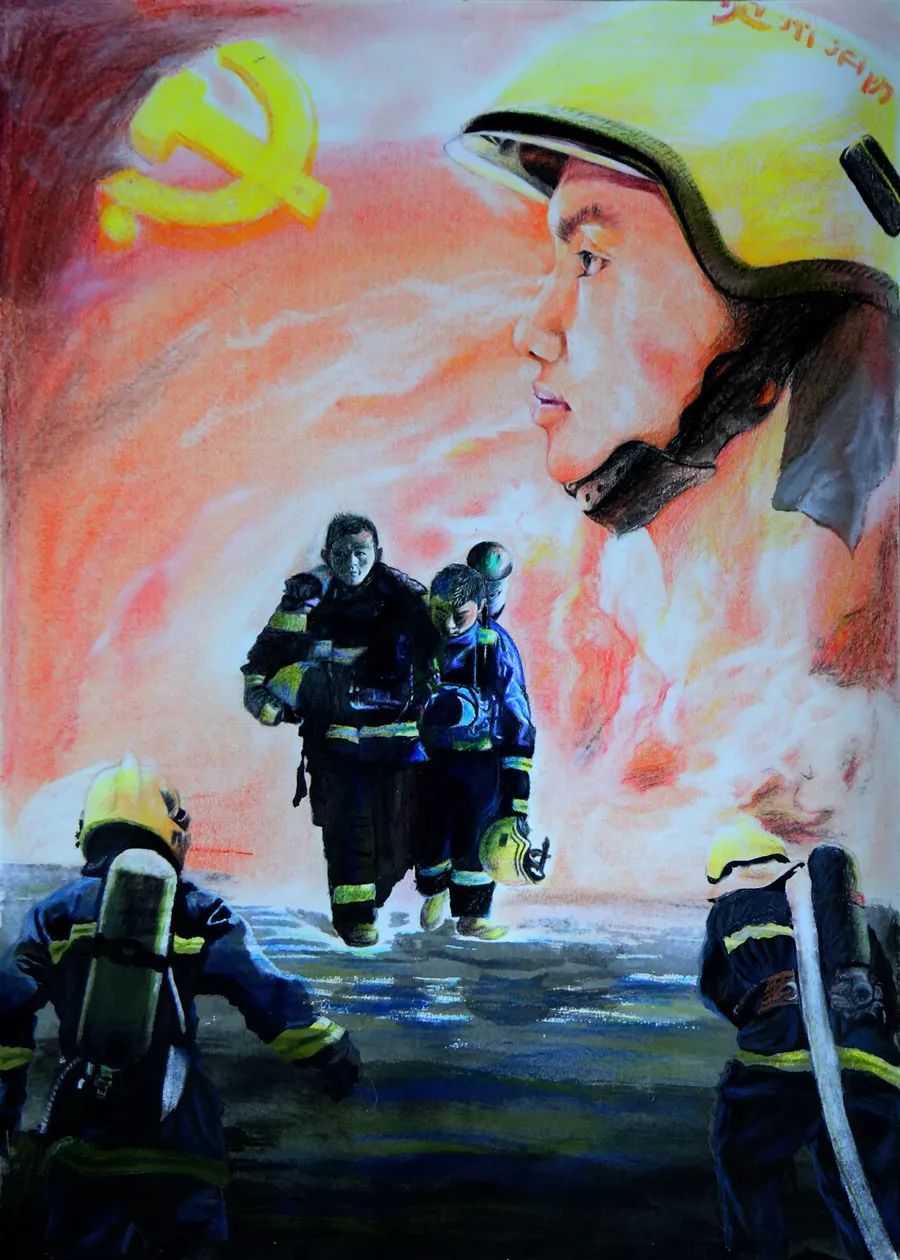 全是艺术家贵州新招录消防员书法美术展这个功力我服了