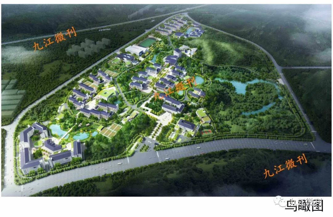 占地77万总建面37万方九江学院教育资源整合项目规划发布图书馆博物馆
