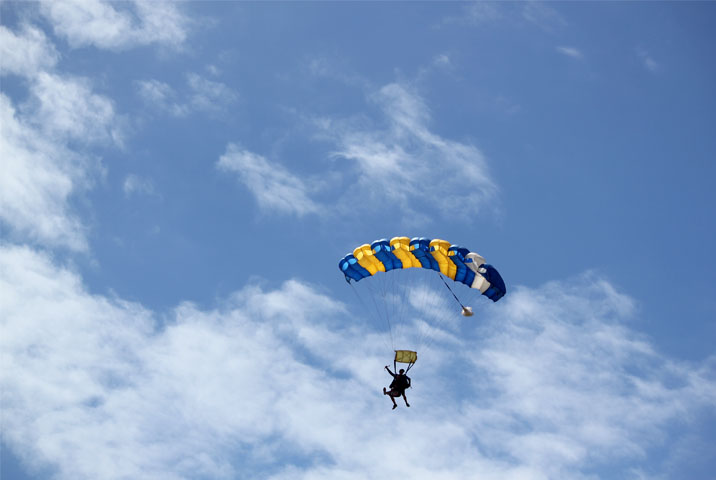 杭州千岛湖基地高空跳伞换回热血与勇气