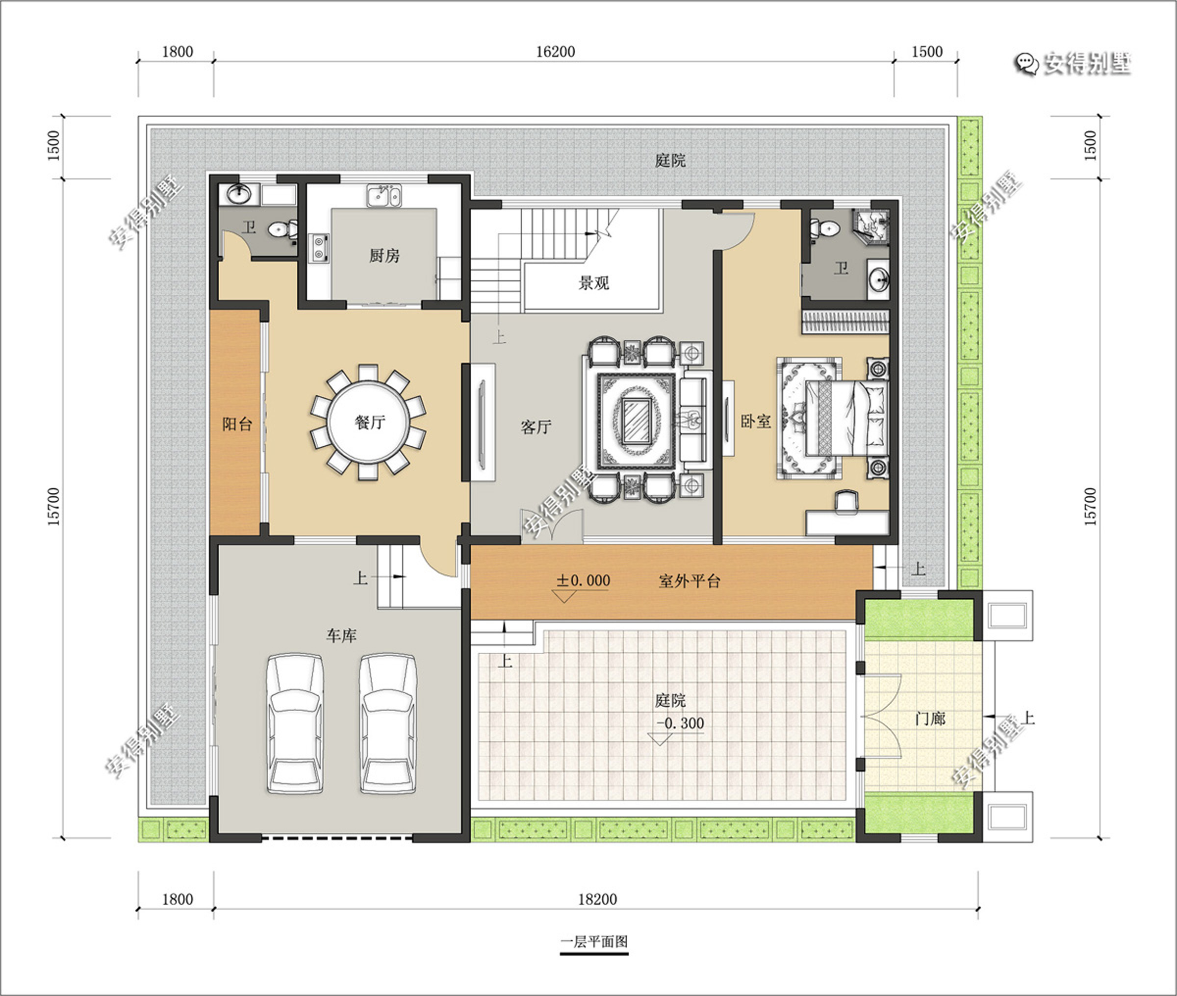 6款合院别墅设计第五款只要30万庭院设计更显大气
