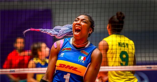 原创意大利女排又诞生一个艾格努弹跳惊人力量极大真是太强了