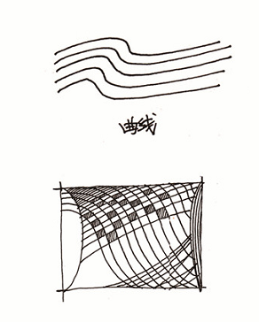 折线:折线是线条中最难画的一种