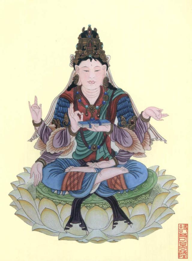 佛教美术一组金刚如来菩萨画像