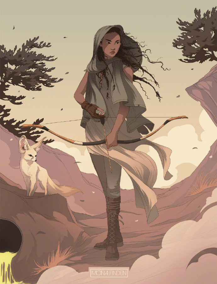 挪威插画师monafinden作品将东方元素和画法与欧洲的元素相结合王氏