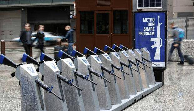 美国街头出现共享枪支m16,网友:有m4吗?这枪太差