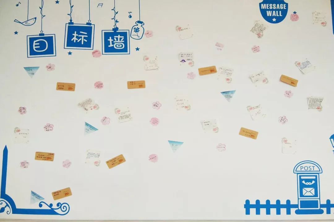 同学们的目标墙,给自己一个目标,去追求■■■■别驻足,梦想