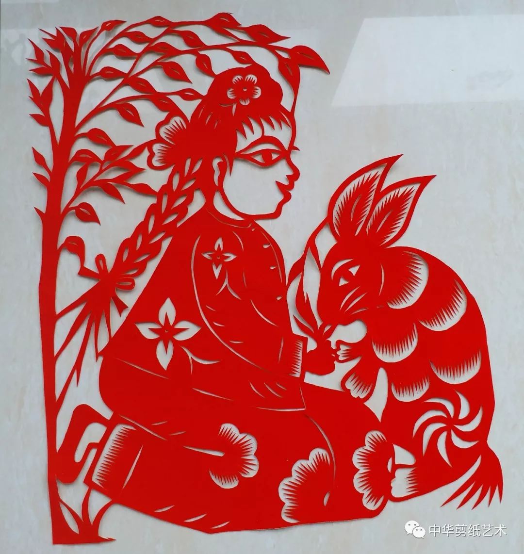 陕西靖边张倩女士剪纸作品赏析