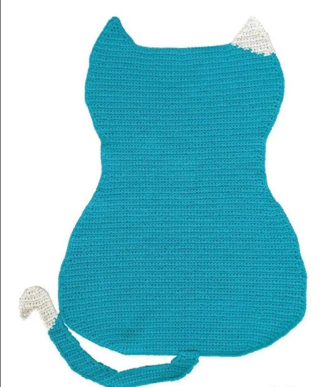 猫咪地毯可爱漂亮喜欢就钩一块