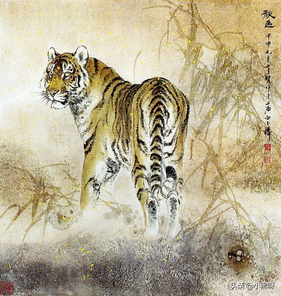 蔡育贤笔下的猛虎