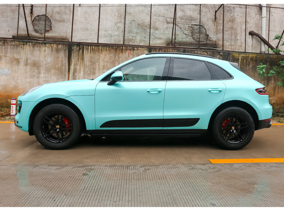 14桃红木macan改色膜(电光金属色青蓝)_搜狐汽车_搜狐网