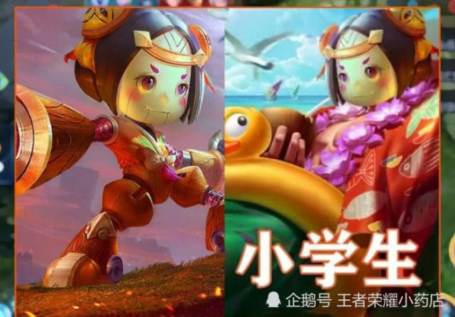 王者荣耀:峡谷中的小短腿长大了,鲁班变大汉,蔡文姬成淑女