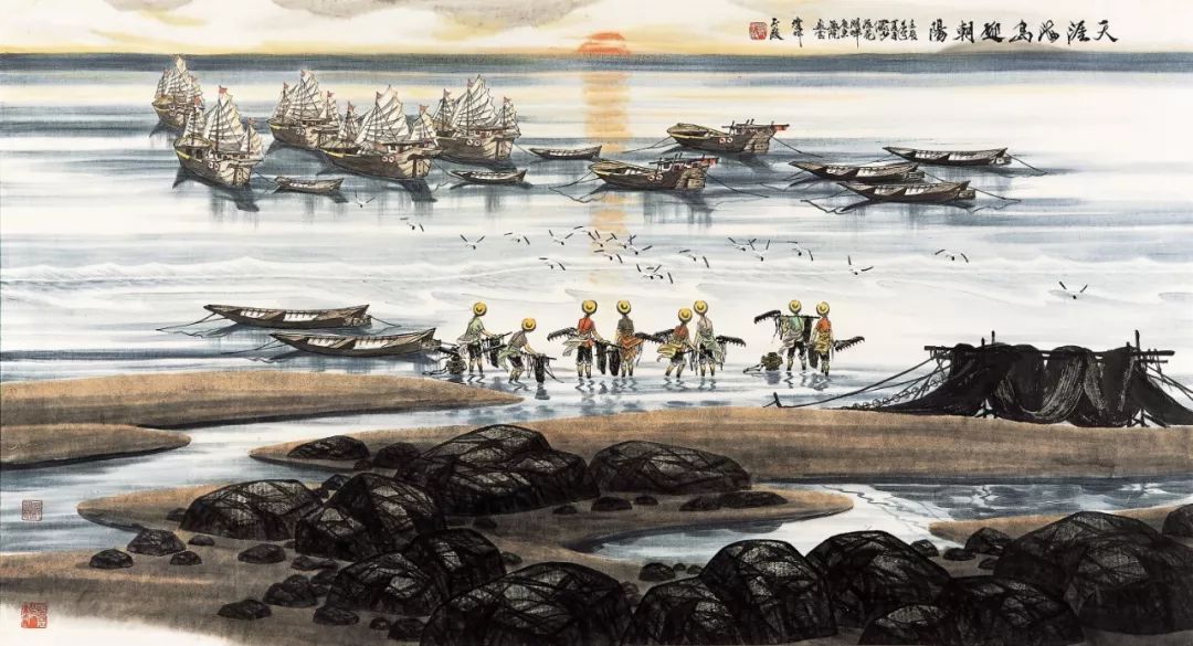 快讯︱情溢海色——邓子敬山水画五长卷展在海南省博物馆开幕