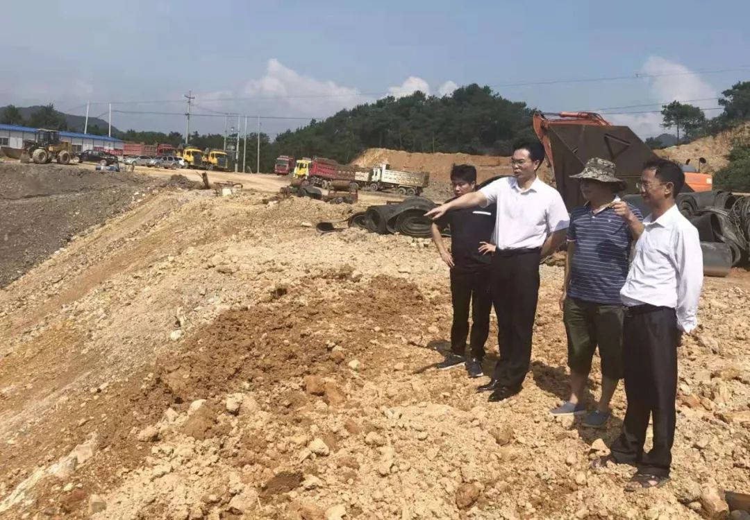 7月17日,县委常委,常务副县长蒙中平带队到蒙山镇,文圩镇露天矿山企业