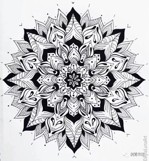 梵花纹身图案赏析