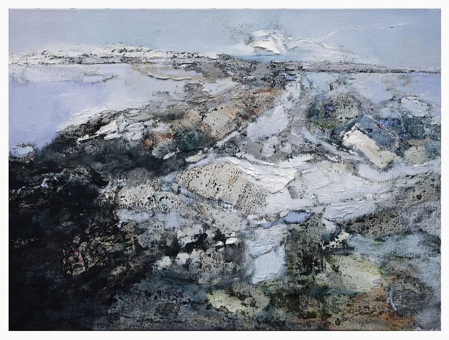 绵亘在心中的高度||著名画家李谟中油画作品欣赏