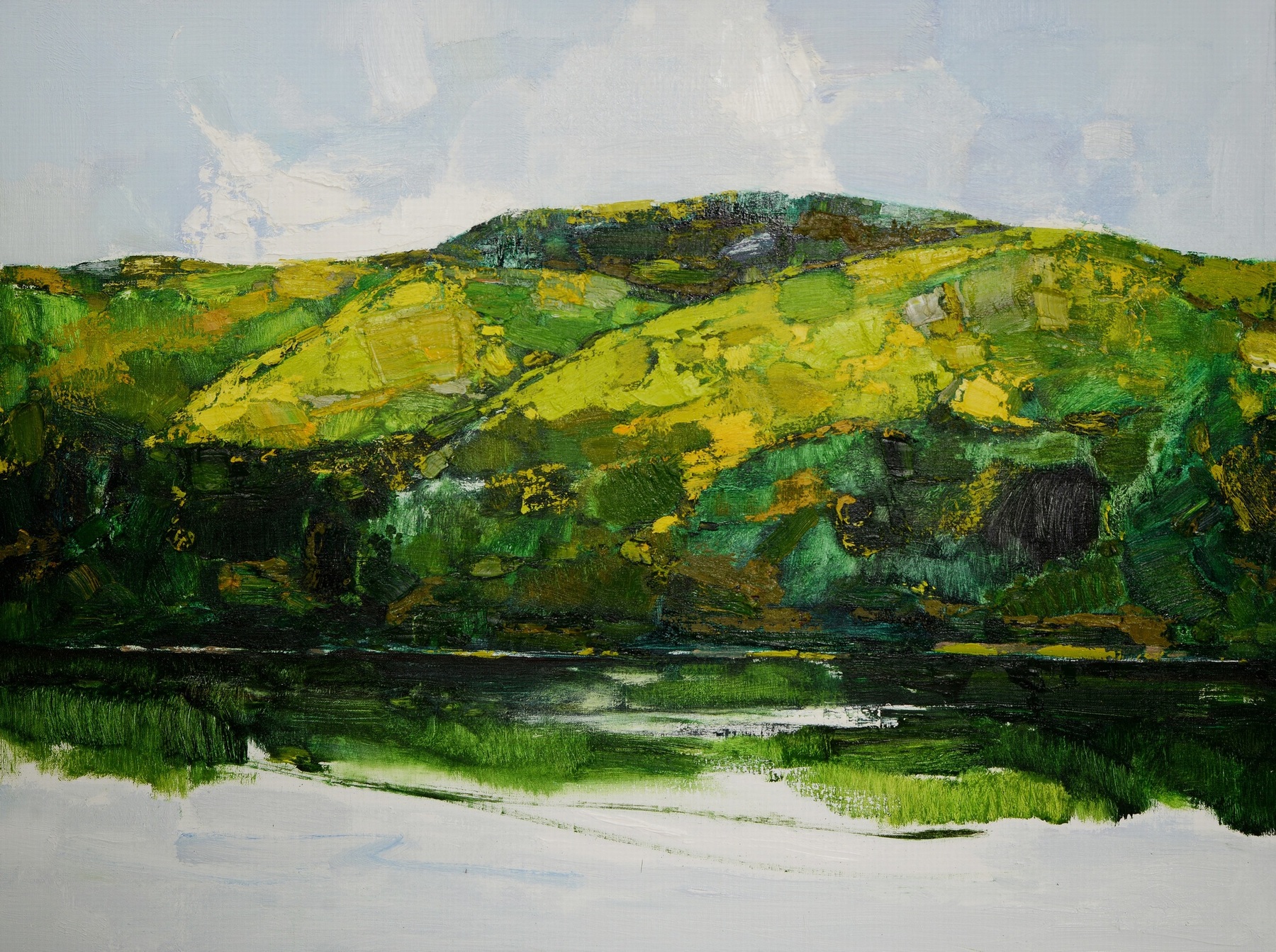 绵亘在心中的高度||著名画家李谟中油画作品欣赏