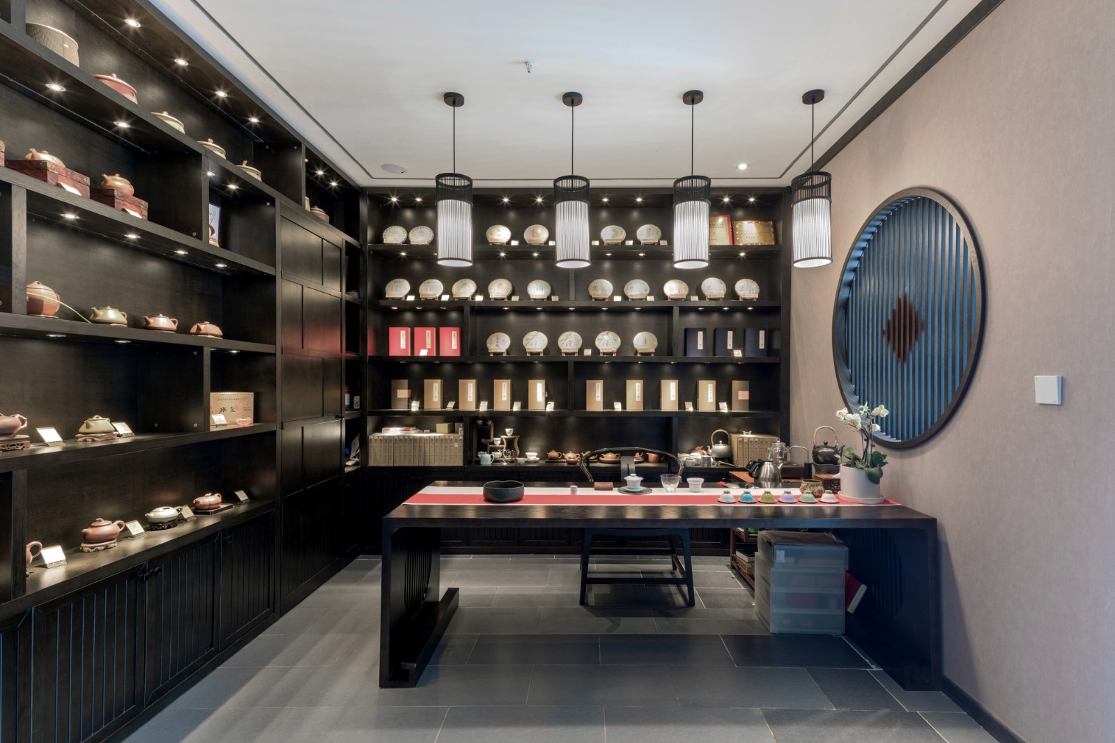 原创园林深处有间茶房200㎡中式茶室设计