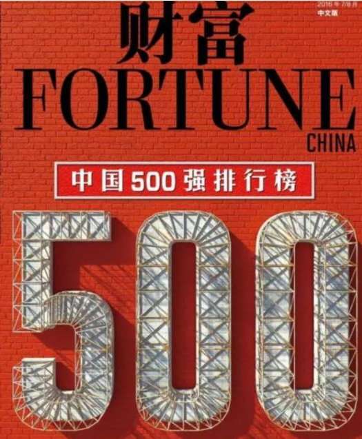 中天金融连续五年蝉联财富中国500强