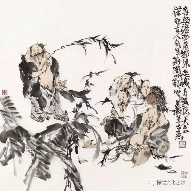 荡气回肠的游神笔墨挥洒的荡魂著名画家梁占岩作品欣赏