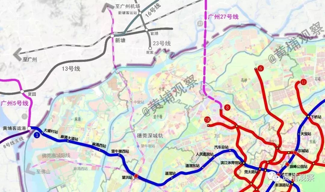 白云街坊未来搭上这几条家门口的地铁线路直达东莞