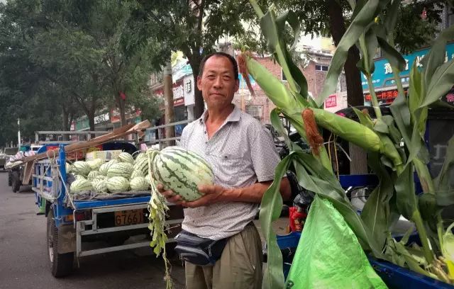 一副凝重的表情,卖瓜难.赵祥子,65岁瓜农,一家几代人都种瓜.