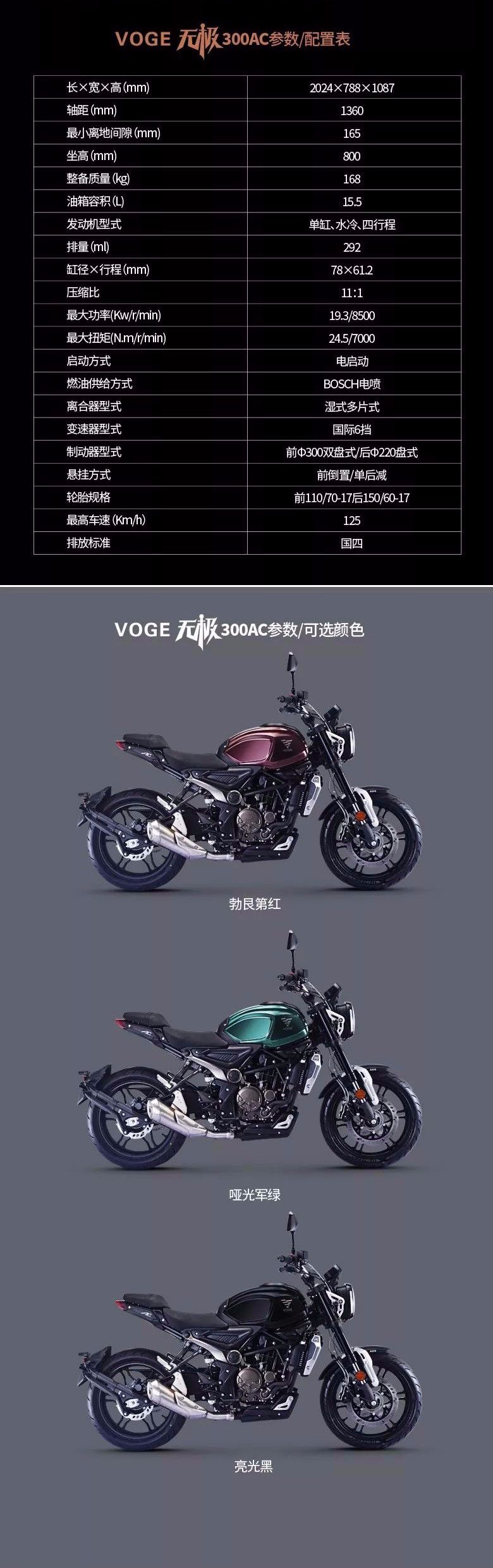 abs版无极300ac上市售价19980元