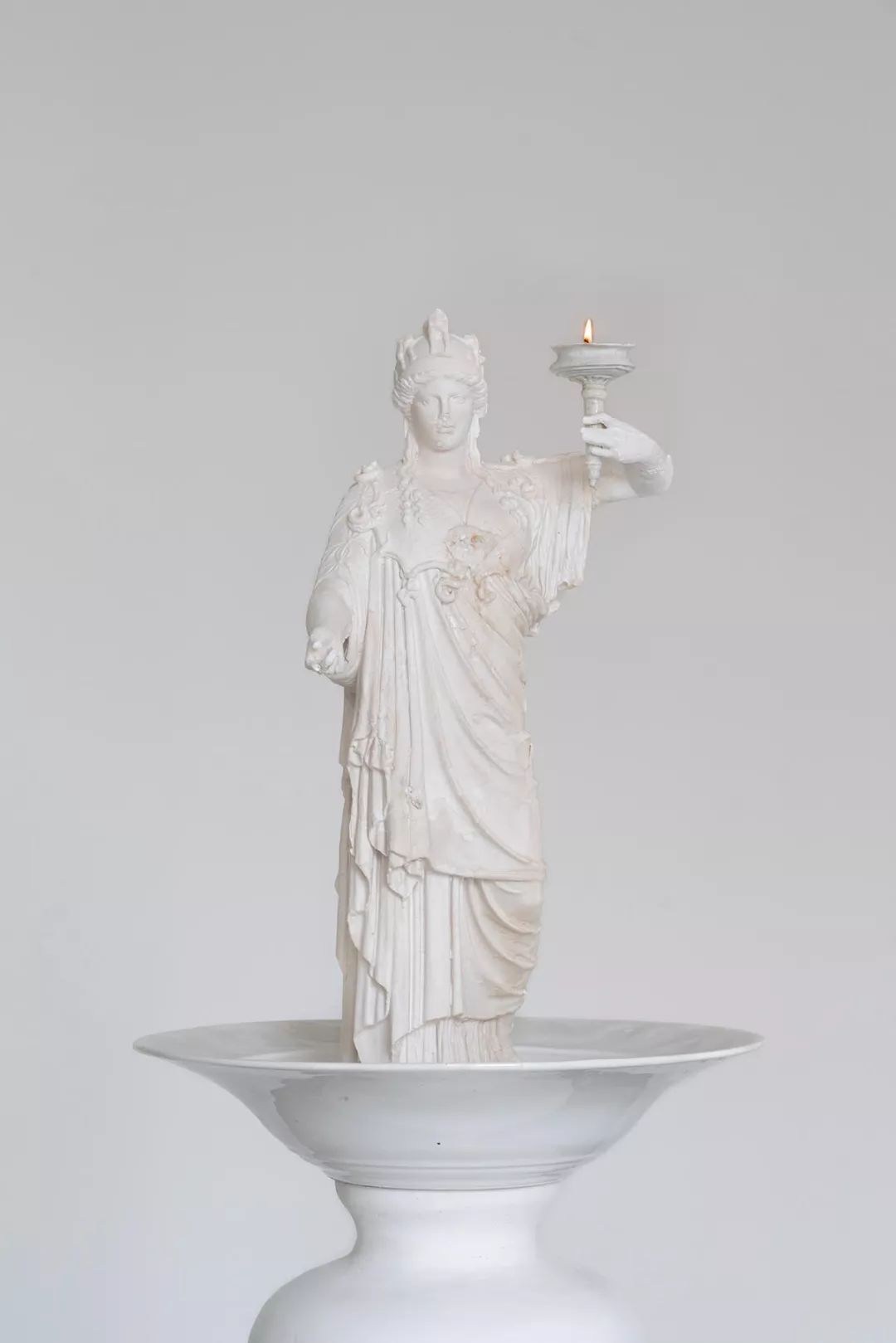 王旭,《无名雅典娜(过去的骄傲,未来的信念)》(局部),2019,高强度石膏