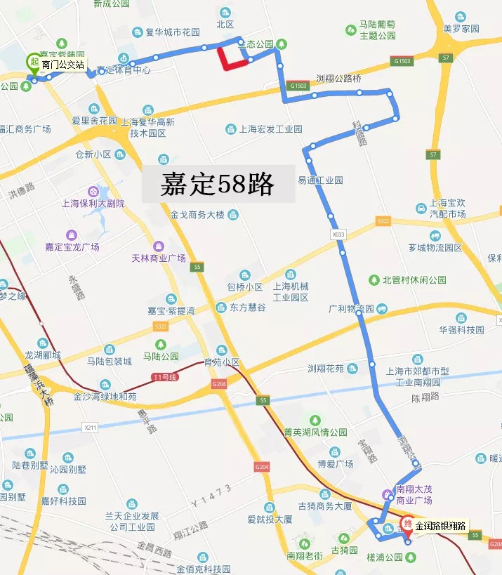 嘉定53路公交车路线图图片