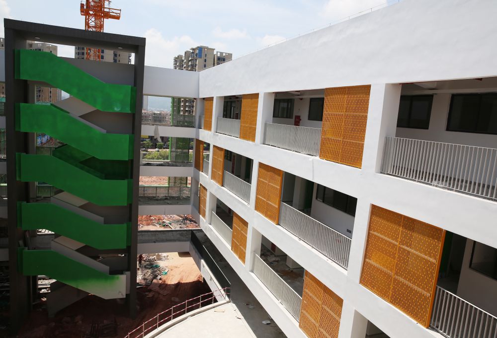 越王小学即将完工预计9月开学一大波高清靓照视频上线