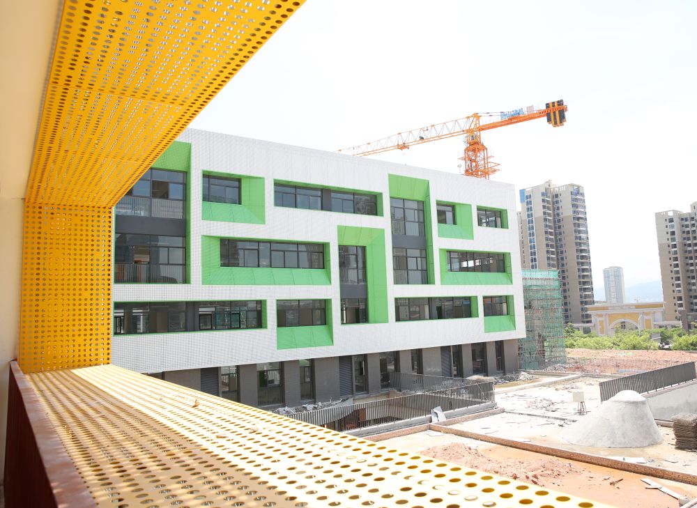越王小学即将完工预计9月开学一大波高清靓照视频上线
